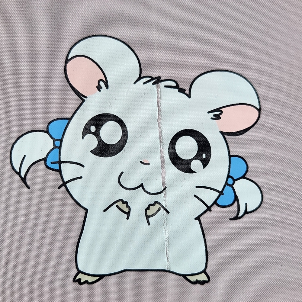Children's Vintage Pink Hamtaro Umbrella - Picture 3 of 5